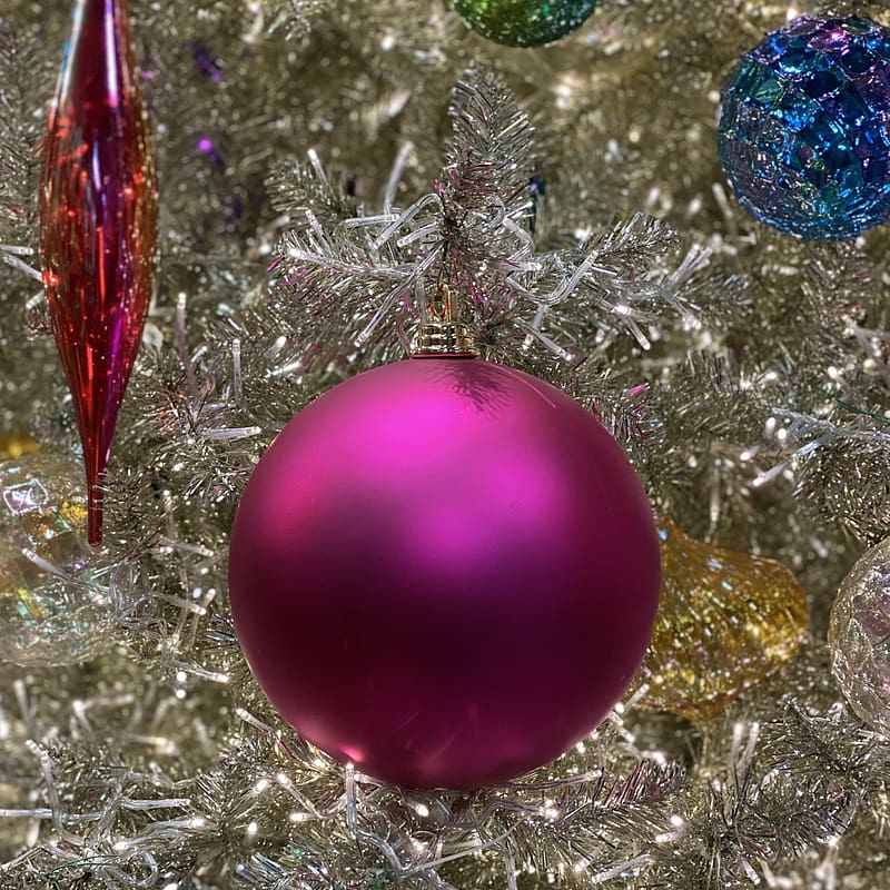 Fuchsia Matte Ball Ornament â Miss Cayce's Wonderland, Magenta Christmas, HD phone wallpaper